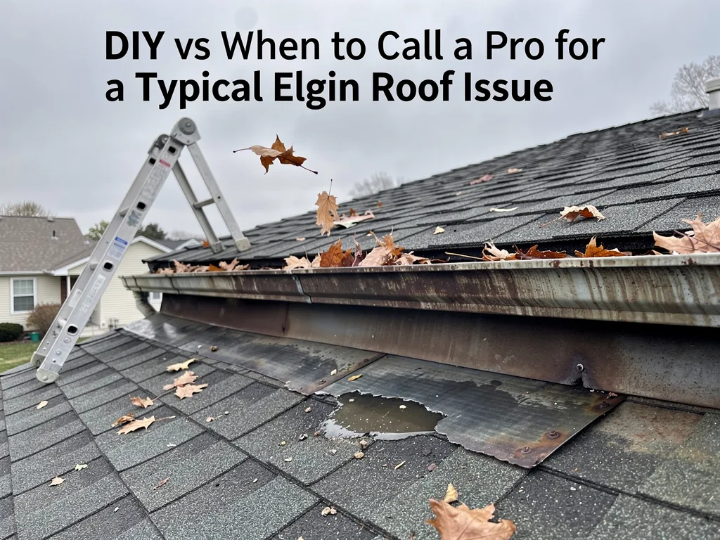 DIY vs When to Call a Pro for a Typical Elgin Roof Issue